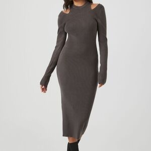 knit sweater midi dress